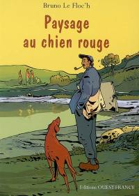 Paysage au chien rouge