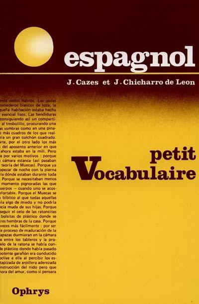 Petit vocabulaire espagnol : classes de 4e aux terminales