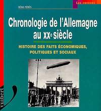 Chronologie de l'Allemagne au XXe siècle : histoire des faits économiques, politiques et sociaux