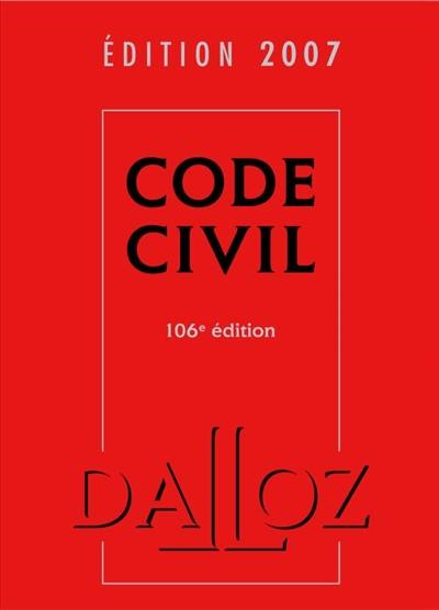 Code civil 2007