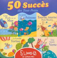 50 succès des tout-petits : 5 livres-CD : 50 comptines