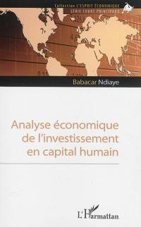 Analyse économique de l'investissement en capital humain