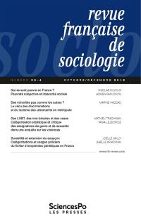 Revue française de sociologie, n° 59-4