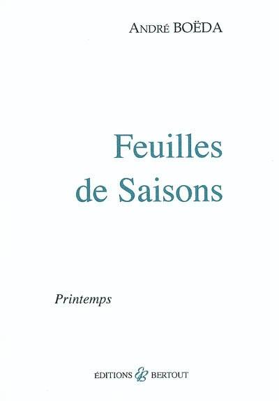 Feuilles de saisons : printemps