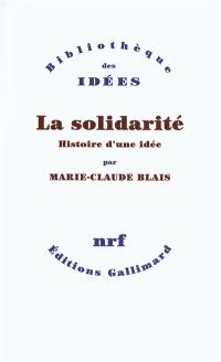 La solidarité : histoire d'une idée