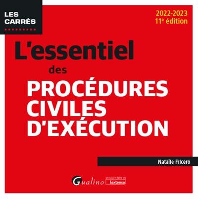 L'essentiel des procédures civiles d'exécution : 2022-2023