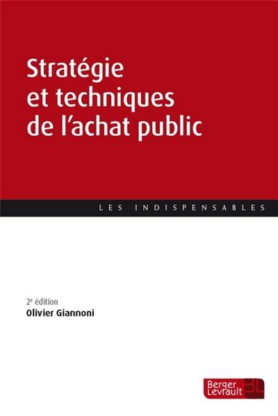 Stratégie et techniques de l'achat public