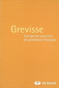 Corrigé des Exercices de grammaire française