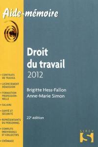 Droit du travail : 2012