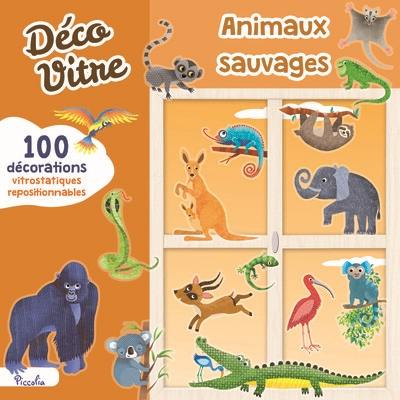 Animaux sauvages : 100 décorations vitrostatiques repositionnables