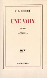 Une voix : poèmes