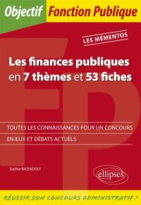 Les finances publiques en 7 thèmes et 53 fiches