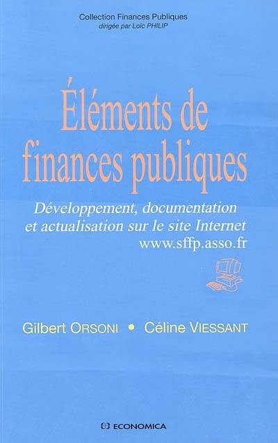 Eléments de finances publiques