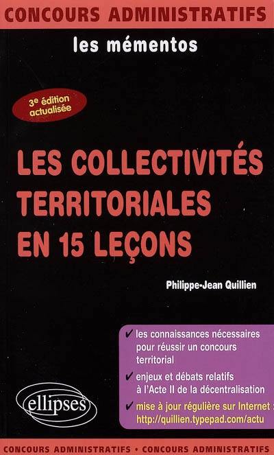 Les collectivités territoriales en 15 leçons