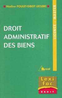 Droit administratif des biens