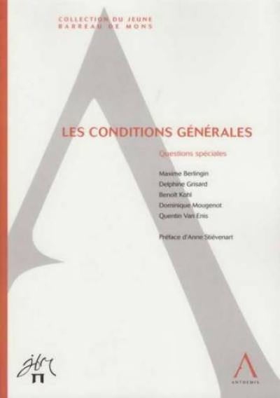 Les conditions générales : questions spéciales