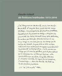 Dé-finitions-méthodes : 1973-2016