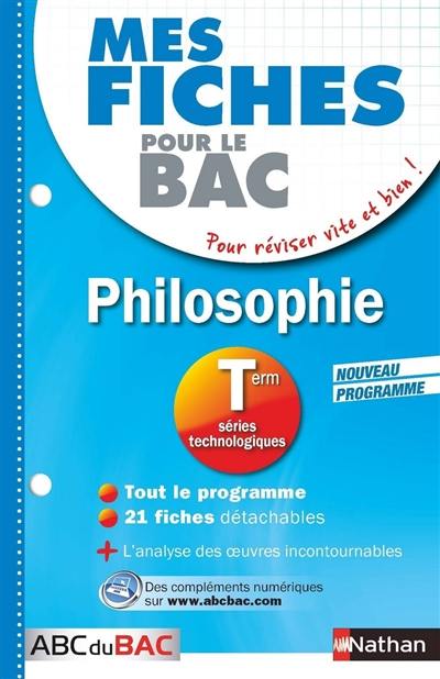 Philosophie terminale séries technologiques : nouveau programme