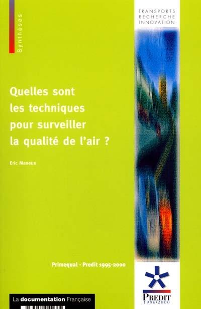 Quelles sont les techniques pour surveiller la qualité de l'air ?