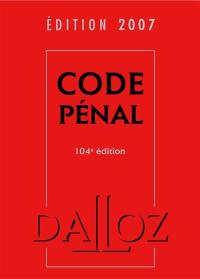 Code pénal 2007