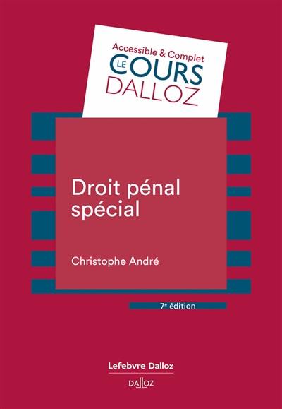 Droit pénal spécial