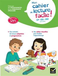 Mon cahier de lecture facile ! CP, CE1, CE2, 6-9 ans : adapté aux enfants dys ou en difficultés d'apprentissage