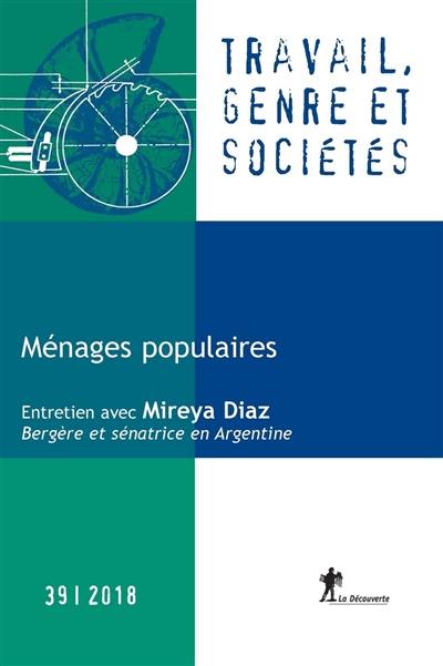 Travail, genre et sociétés, n° 39. Ménages populaires