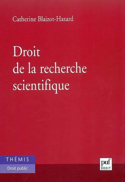 Droit de la recherche scientifique