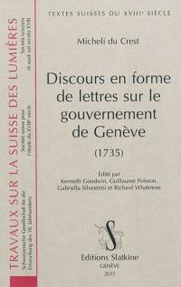 Discours en forme de lettres sur le gouvernement de Genève (1735)