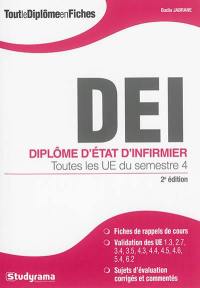 DEI, diplôme d'Etat d'infirmier : toutes les UE du semestre 4