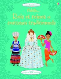 Rois et reines et costumes traditionnels : avec plus de 440 autocollants