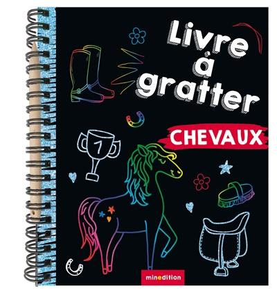 Chevaux : livre à gratter