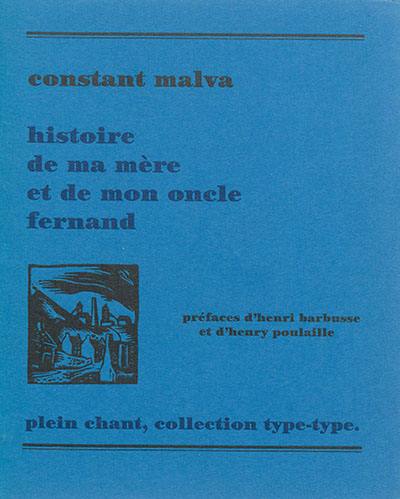 Histoire de ma mère et de mon oncle Fernand