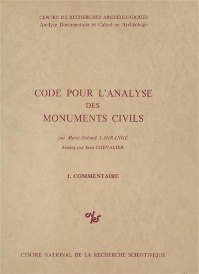 Code pour l'analyse des monuments civils