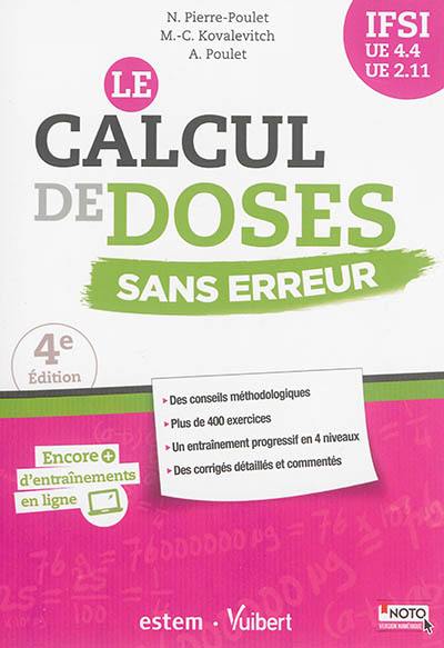 Le calcul de doses sans erreur : IFSI UE 4.4, UE 2.11