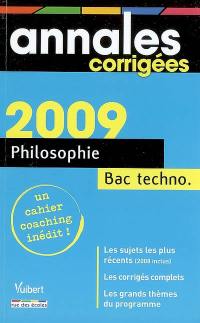 Philosophie : bac séries technologiques