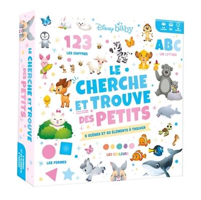 DISNEY BABY : Coffret Le Cherche et Trouve des petits (couleurs, formes, chiffres, lettres) : Les couleurs, les formes, les chiffres et les lettres