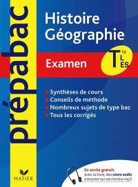 Histoire géographie Tle L, ES : examen