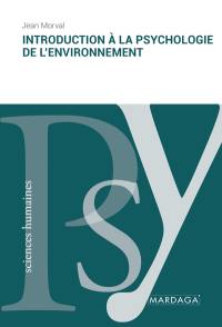 Introduction à la psychologie de l'environnement