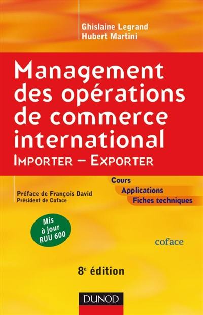 Management des opérations de commerce international : importer, exporter