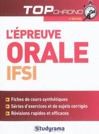 L'épreuve orale IFSI