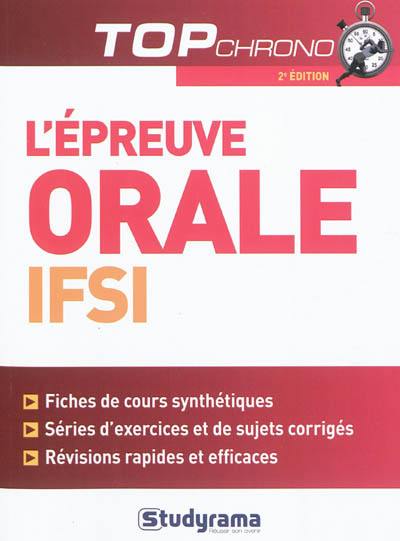 L'épreuve orale IFSI