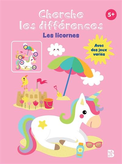 Les licornes : cherche les différences