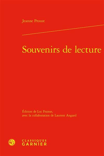 Souvenirs de lecture