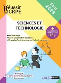 Sciences et technologie : méthodologie, cadre notionnel et didactique, 13 sujets corrigés et commentés : écrit 2023