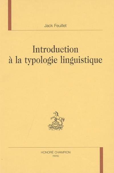 Introduction à la typologie linguistique