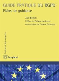 Guide pratique RGPD : fiches de guidance