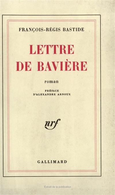 Lettre de Bavière