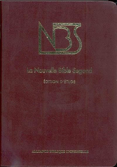 La Nouvelle Bible Segond, édition d'étude