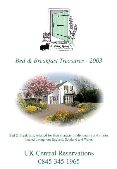 Bed and breakfast treasures 2003